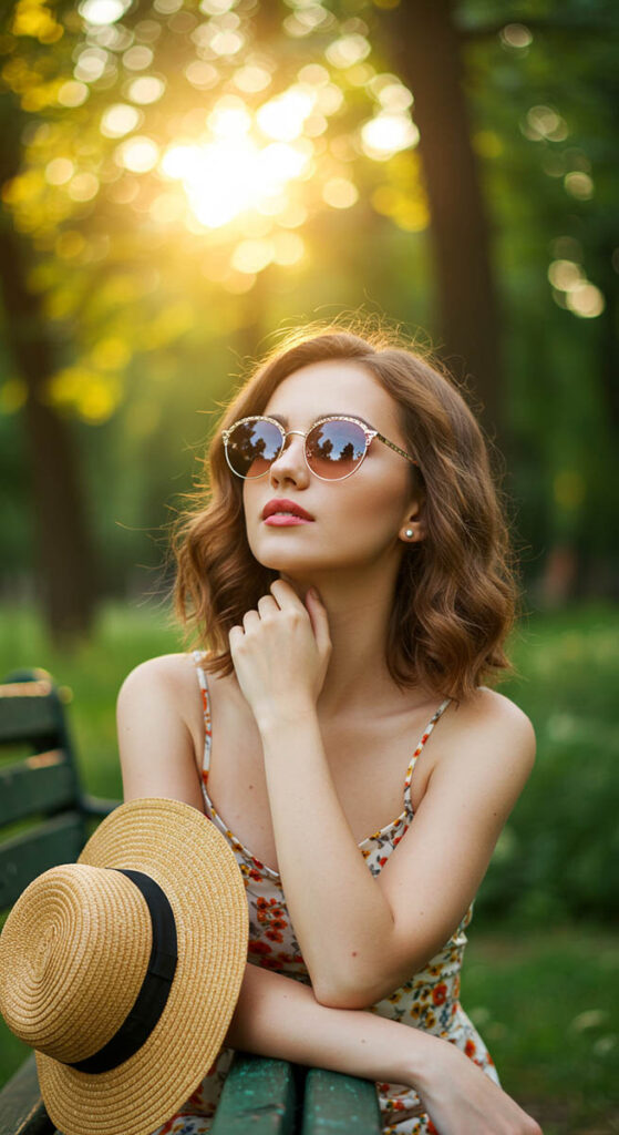 Как подобрать солнцезащитные очки для треугольного лица 4